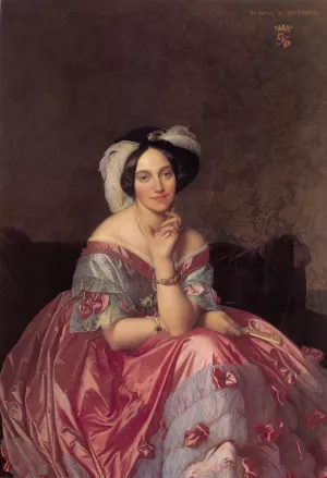 Baronne James de Rothschild, nee Betty von Rothschild by Jean-Auguste-Dominique Ingres - Oil Painting Reproduction