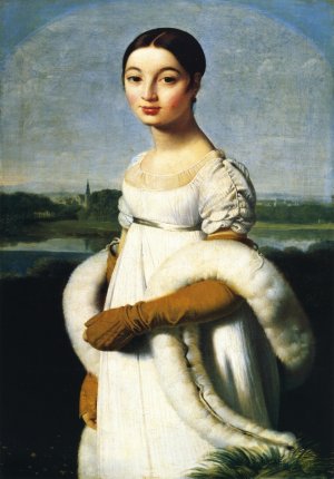 Caroline Riviere by Jean-Auguste-Dominique Ingres Oil Painting