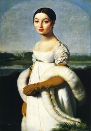 Caroline Riviere by Jean-Auguste-Dominique Ingres - Oil Painting Reproduction