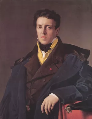 Charles-Marie-Jean-Baptiste Marcotte (Marcotte d'Argenteuil) by Jean-Auguste-Dominique Ingres - Oil Painting Reproduction