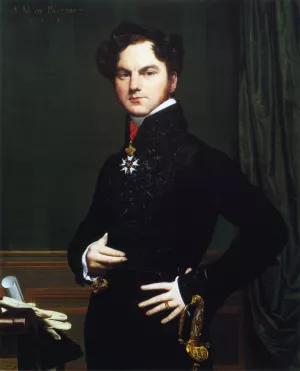 Comte Amedee-David de Pastoret Oil painting by Jean-Auguste-Dominique Ingres