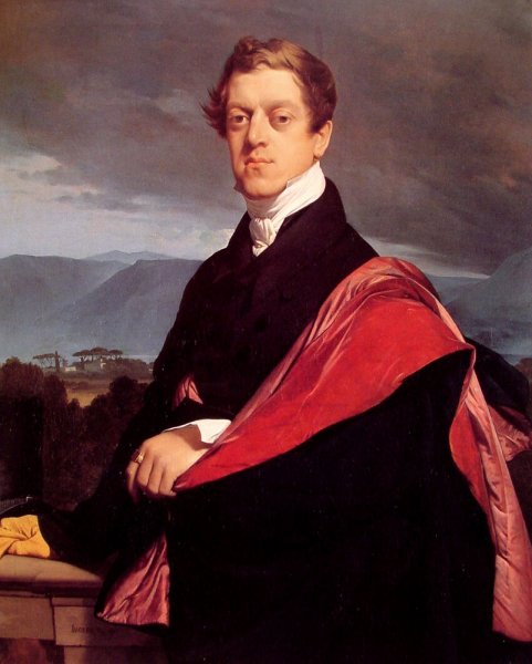 Count Nikolai Dmitrievich Gouriev by Jean-Auguste-Dominique Ingres - Hand-Painted Oil Painting Reproduction