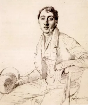 Dr. Louis Martinet Oil painting by Jean-Auguste-Dominique Ingres