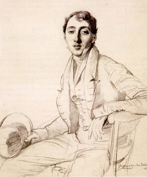 Dr. Louis Martinet by Jean-Auguste-Dominique Ingres - Hand-Painted Oil Painting Reproduction