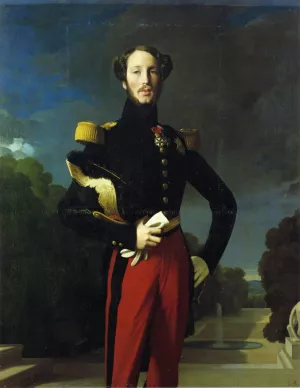 Duke Ferdinand-Philippe of Orleans by Jean-Auguste-Dominique Ingres Oil Painting