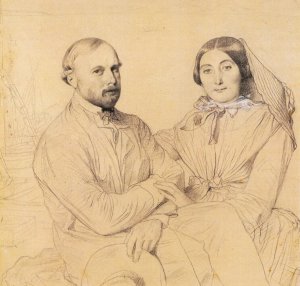 Edmond Ramel and His Wife, Born Irma Donbernard by Jean-Auguste-Dominique Ingres Oil Painting