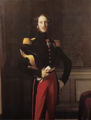 Ferdinand-Philippe-Louis-Charles-Henri, Duc d'Orleans by Jean-Auguste-Dominique Ingres - Oil Painting Reproduction
