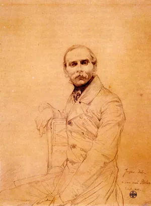 Franz Adolf von Stuerler by Jean-Auguste-Dominique Ingres Oil Painting