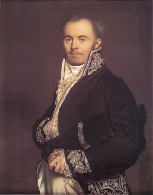 Hippolyte-Francois Devillers Oil painting by Jean-Auguste-Dominique Ingres