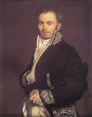 Hippolyte-Francois Devillers by Jean-Auguste-Dominique Ingres Oil Painting
