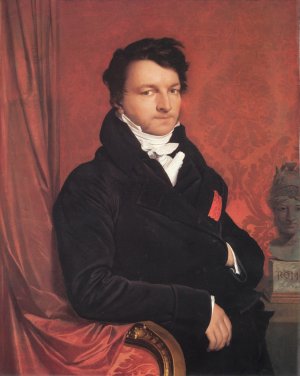 Jacques Marquet, Baron de Montbreton de Norvins Oil painting by Jean-Auguste-Dominique Ingres