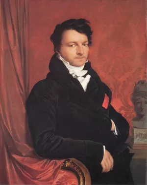Jacques Marquet, Baron de Montbreton de Norvins by Jean-Auguste-Dominique Ingres Oil Painting
