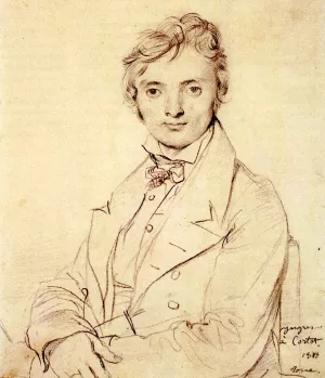 Jean Pierre Cortot by Jean-Auguste-Dominique Ingres Oil Painting