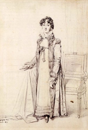 Lady William Henry Cavendish Bentinck, born Lady Mary Acheson Oil painting by Jean-Auguste-Dominique Ingres