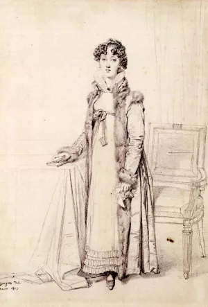 Lady William Henry Cavendish Bentinck, born Lady Mary Acheson Oil painting by Jean-Auguste-Dominique Ingres