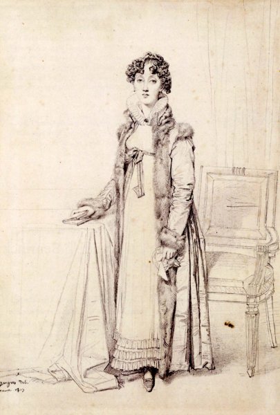 Main Product Photo of Lady William Henry Cavendish Bentinck, born Lady Mary Acheson Painting by Jean-Auguste-Dominique Ingres