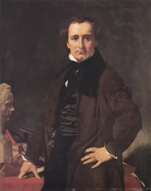 Lorenzo Bartolini by Jean-Auguste-Dominique Ingres Oil Painting