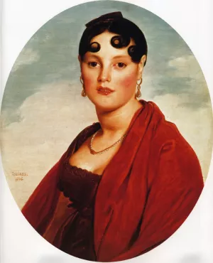 Madame Aymon also known as La Belle Zelie Oil painting by Jean-Auguste-Dominique Ingres