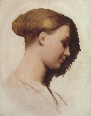 Madame Clement Boulanger, nee Marie-Elizabeth Blavot, Later Mada Oil painting by Jean-Auguste-Dominique Ingres