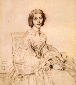 Madame Franz Adolf von Stuerler, born Matilda Jarman Oil painting by Jean-Auguste-Dominique Ingres