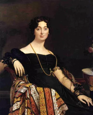 Madame Jacques-Louis Leblanc, nee Francoise Poncelle 1788-1839 by Jean-Auguste-Dominique Ingres Oil Painting