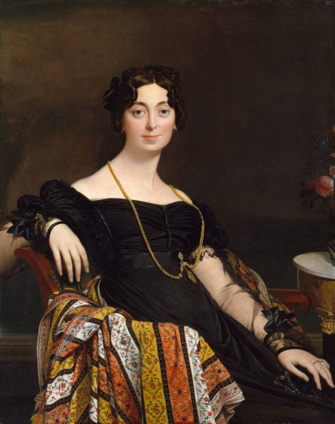 Madame Jacques-Louis Leblanc  by Jean Auguste Dominique Ingres - Hand-Painted Oil Painting Reproduction