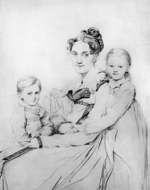 Madame Johann Gotthard Reinhold, Born Sophie Amalie Dorothea Wil by Jean-Auguste-Dominique Ingres Oil Painting