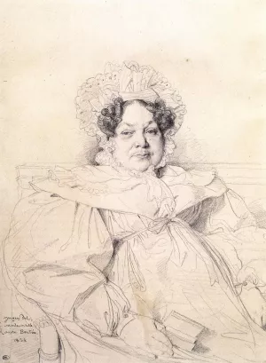 Madame Louis-Francois Bertin painting by Jean-Auguste-Dominique Ingres