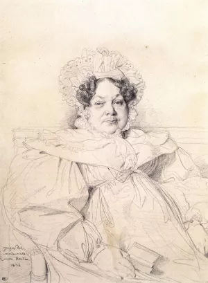 Madame Louis-Francois Bertin Oil painting by Jean-Auguste-Dominique Ingres