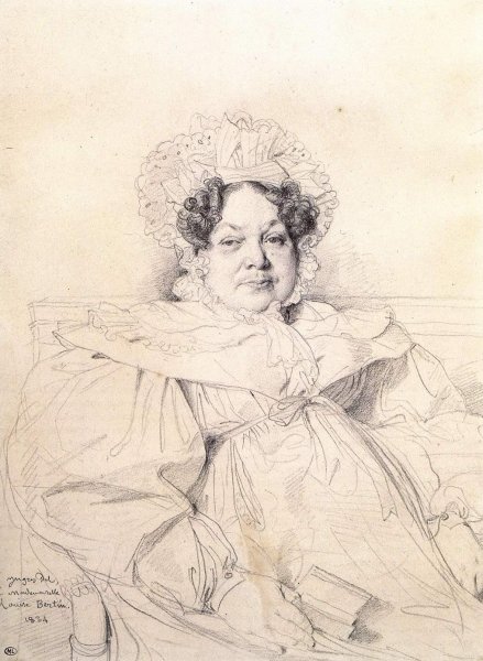 Madame Louis-Francois Bertin by Jean-Auguste-Dominique Ingres - Hand-Painted Oil Painting Reproduction