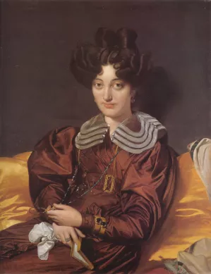 Madame Marie Marcotte Oil painting by Jean-Auguste-Dominique Ingres