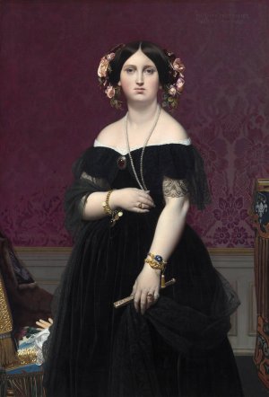 Madame Moitessier by Jean Auguste Dominique Ingres Oil Painting