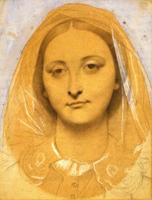 Mademoiselle Mary de Borderieux Oil painting by Jean-Auguste-Dominique Ingres