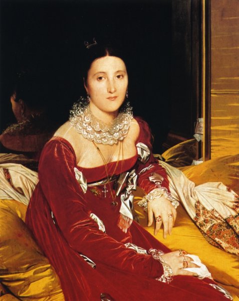 Main Product Photo of Marie Marcoz later Vicomtesse de Senonnes Painting by Jean-Auguste-Dominique Ingres