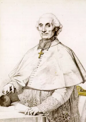 Monsignor Gabriel Cortois de Pressigny Oil painting by Jean-Auguste-Dominique Ingres