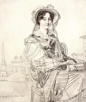 Mrs Charles Badham Oil painting by Jean-Auguste-Dominique Ingres
