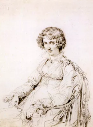 Mrs Charles Thomas Thruston, Born Frances Edwards Oil painting by Jean-Auguste-Dominique Ingres
