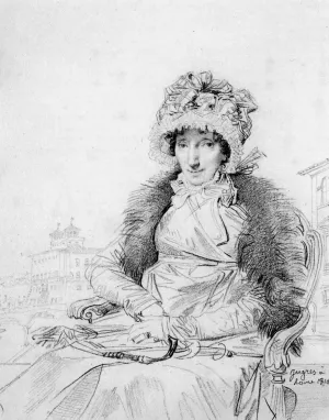 Mrs John Mackie, Born Dorothea Sophia de Champs by Jean-Auguste-Dominique Ingres Oil Painting