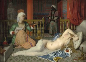 Odalisque, Slave, and Eunuch by Jean Auguste Dominique Ingres Oil Painting