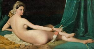 Odalisque Oil painting by Jean Auguste Dominique Ingres