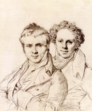 Otto Magnus von Stackelberg and, Possibly, Jackob Linckh Oil painting by Jean-Auguste-Dominique Ingres