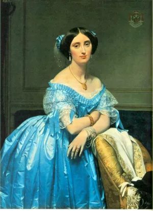 Pauline Eleanore de Galard de Brassac de Bearn, Princesse de Broglie by Jean-Auguste-Dominique Ingres Oil Painting