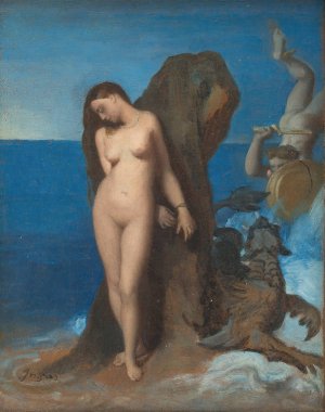 Perseus and Andromeda by Jean Auguste Dominique Ingres Oil Painting