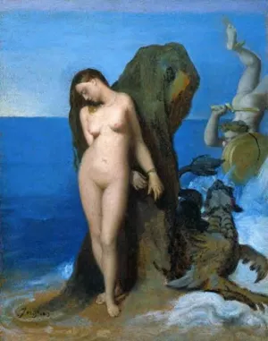 Perseus and Andromeda by Jean-Auguste-Dominique Ingres Oil Painting