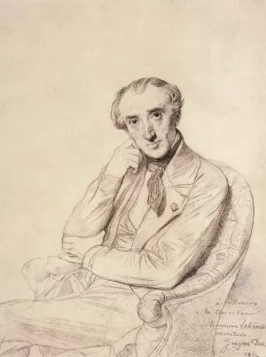 Pierre Francois Henri Labrouste Oil painting by Jean-Auguste-Dominique Ingres