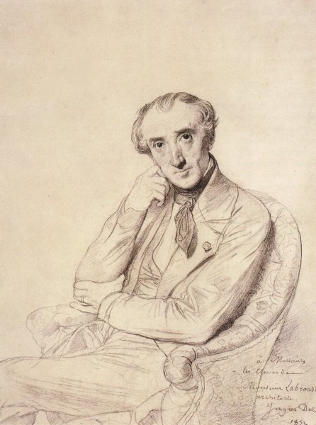 Main Product Photo of Pierre Francois Henri Labrouste Painting by Jean-Auguste-Dominique Ingres