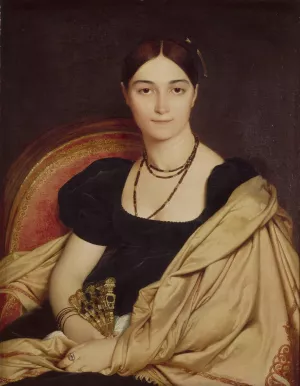 Portrait De Madame Duvaucey Oil painting by Jean Auguste Dominique Ingres