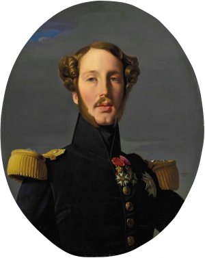 Portrait Of Ferdinand-Philippe-Louis-Charles-Henri Of Bourbon Orleans, Duke Of Orleans by Jean Auguste Dominique Ingres Oil Painting
