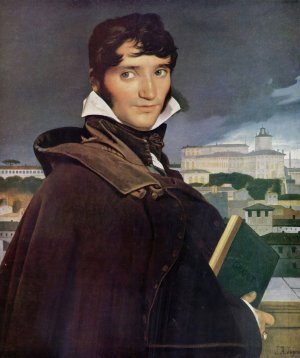 Portrait of Francois Marius Granet by Jean Auguste Dominique Ingres Oil Painting