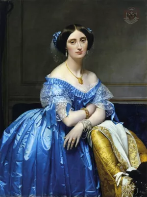 Princess Pauline-Eleonore de Broglie by Jean-Auguste-Dominique Ingres - Oil Painting Reproduction